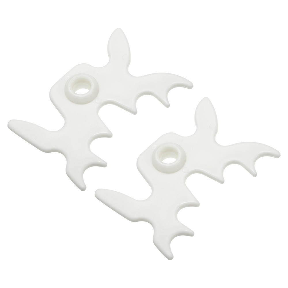 Billiard Bridge Head 13mm ID, 2pcs Plastic for Pool Table, White