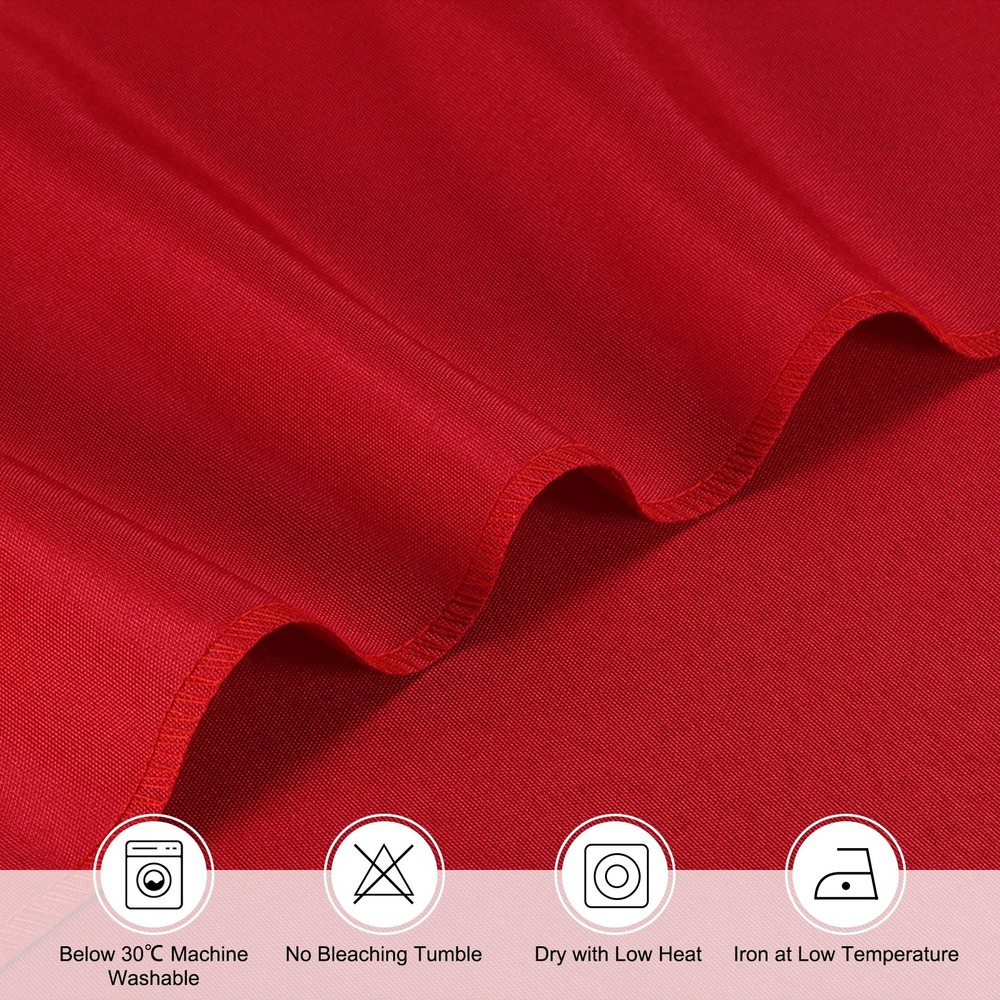 160x250cm Rectangle Tablecloth, Thickened Polyester Table Cloth Red