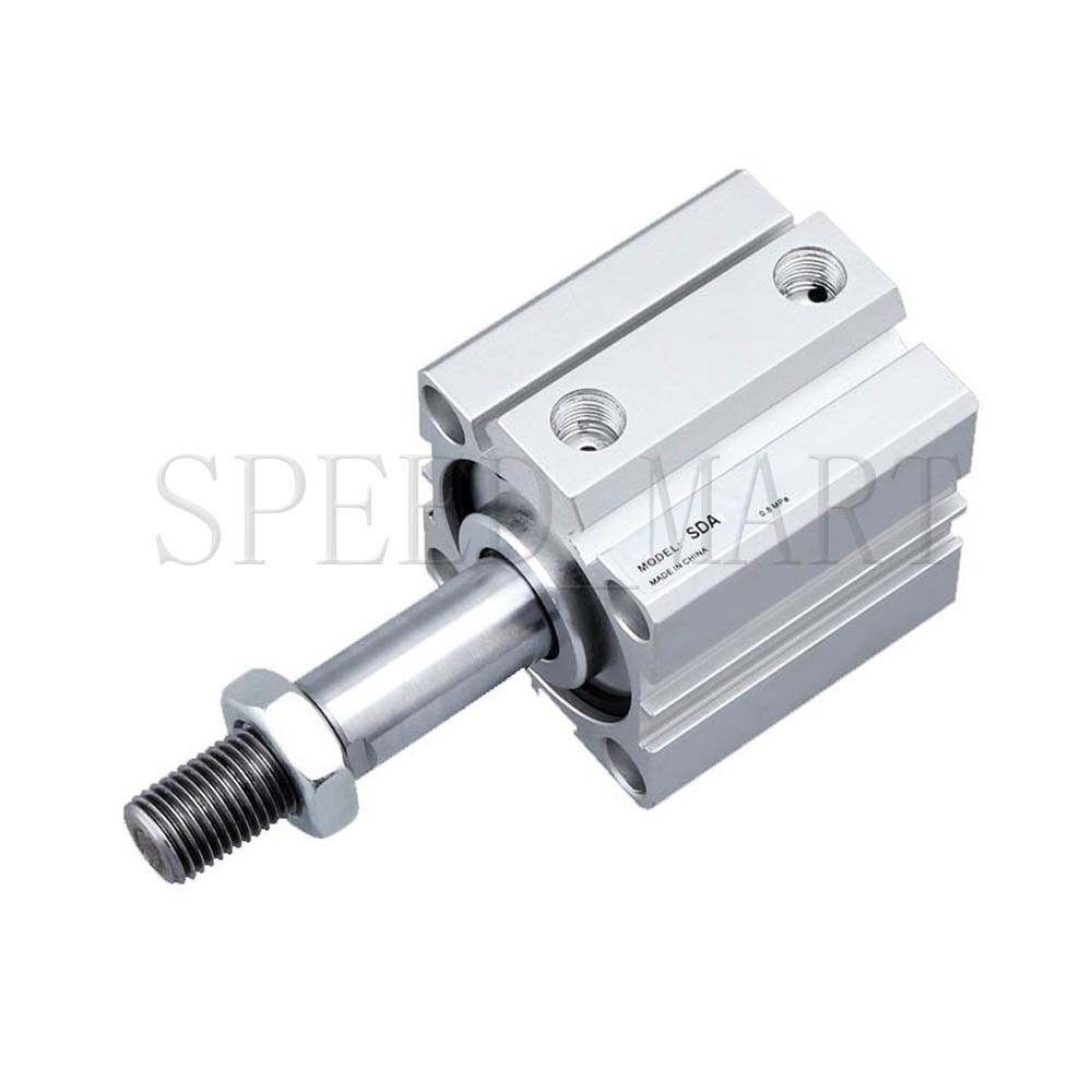 SDA80X20-B Thin Small Pneumatic Air Cylinder 20mm Stroke Rod Acting Push Pull