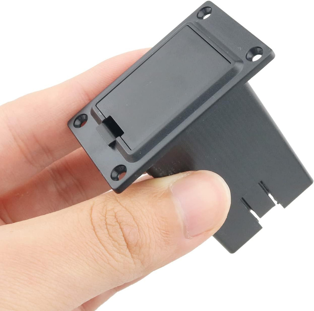 Pickup Battery Box 2PCS 9V Black Plastic Guitar Active Battery Case Holder for