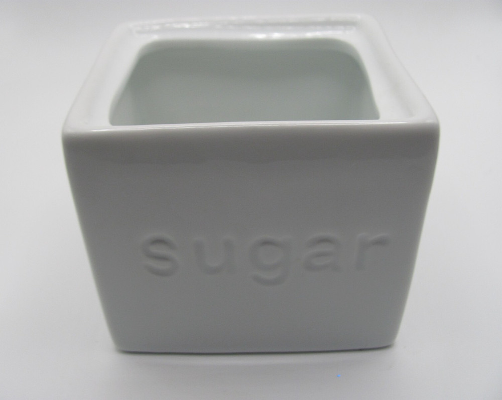 PRE-OWNED CERAMIC "SUGAR" CONTAINER (MISSING TOP)