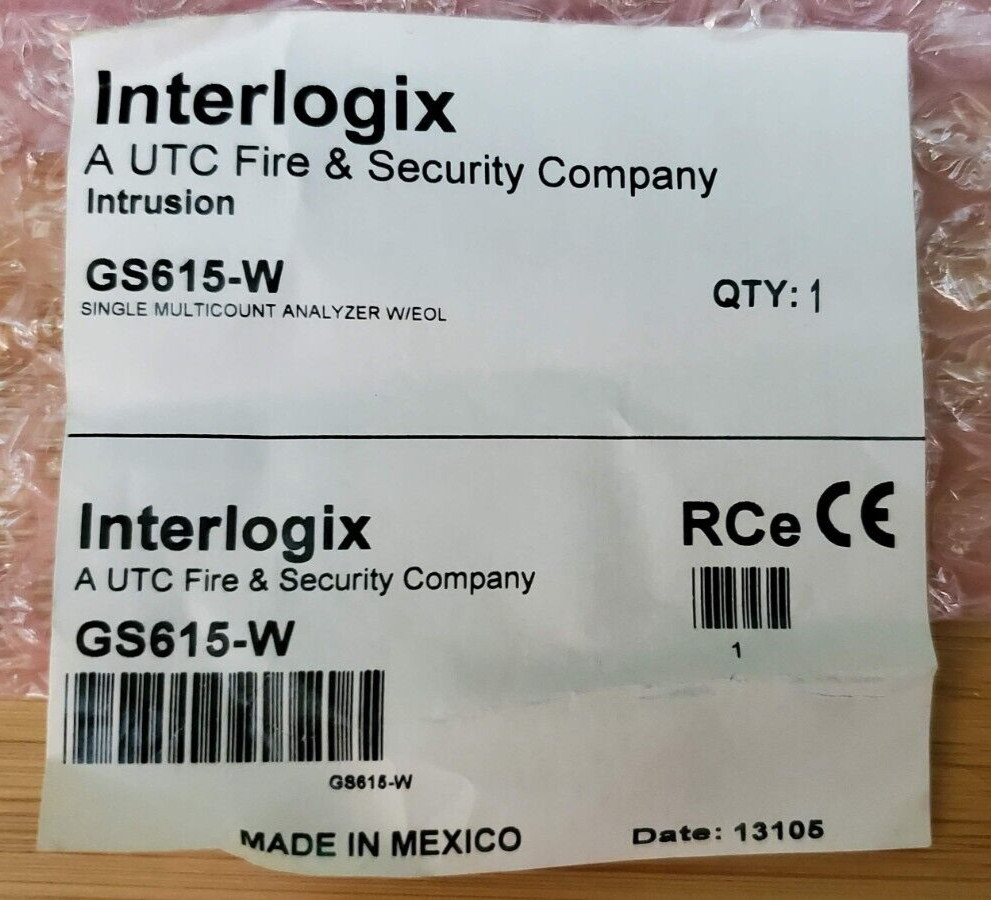 Interlogix GS615-W Single Zone Analyzer