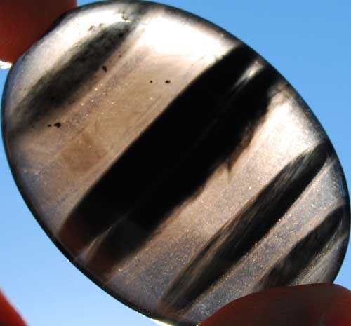 Black Lace Obsidian Palm Stone #7
