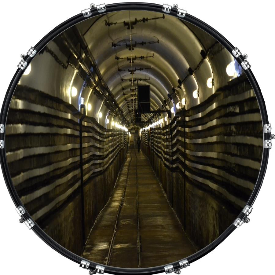 20" Custom Bass Kick Drum Front Head Graphic Graphical Bunker 1