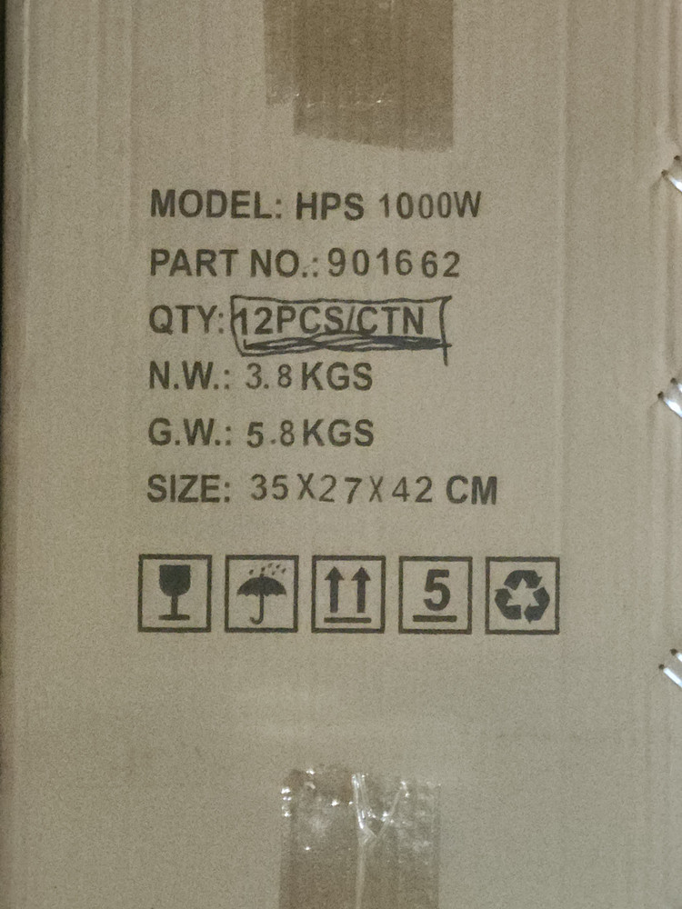 Spectral 1000W HPS Lamp