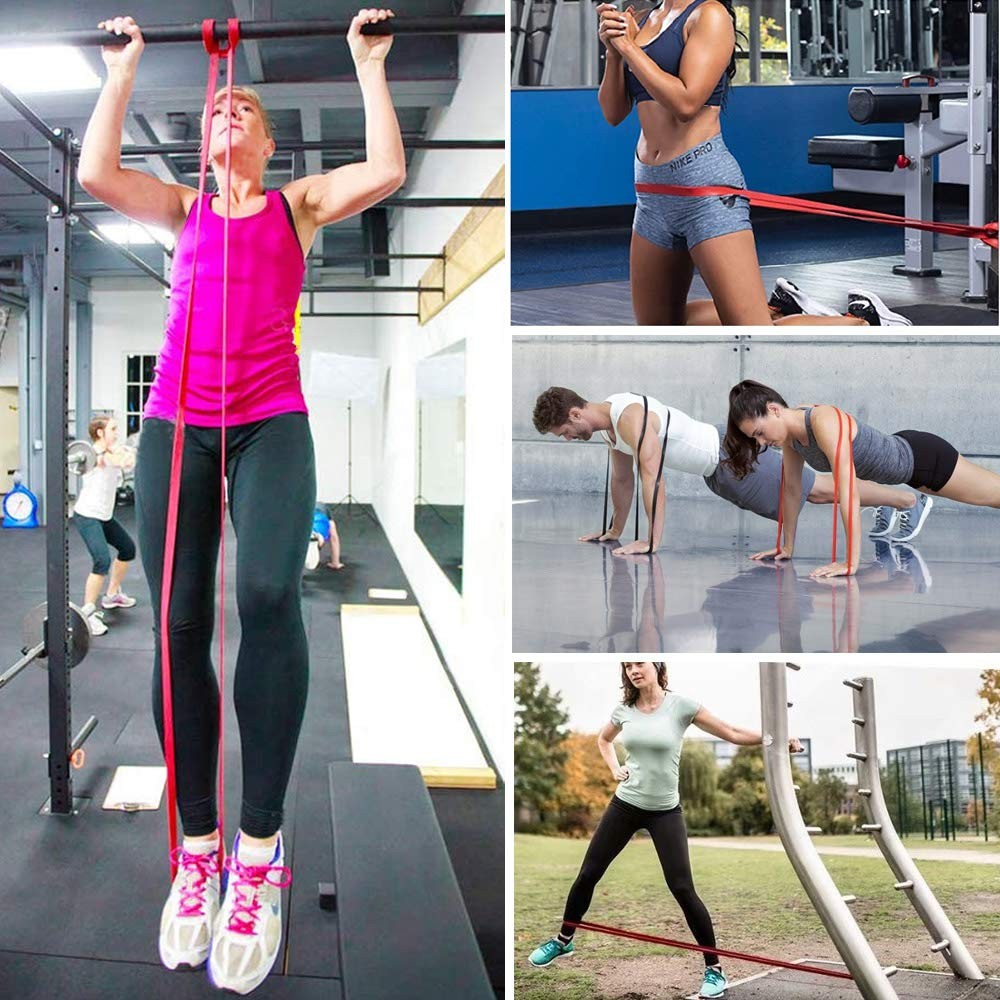 Pull-Up Bands Resistance-Bands Exercise-Bands - Pull up Assistance Bands Work...