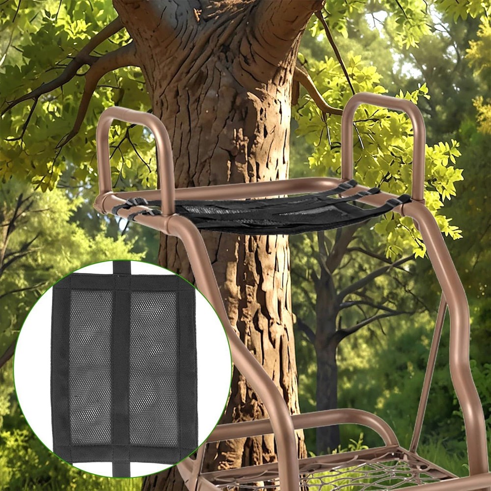 2PCS Universal Fitting Tree Stand Seat Replacement,Ladder Stand Seat Adjustable