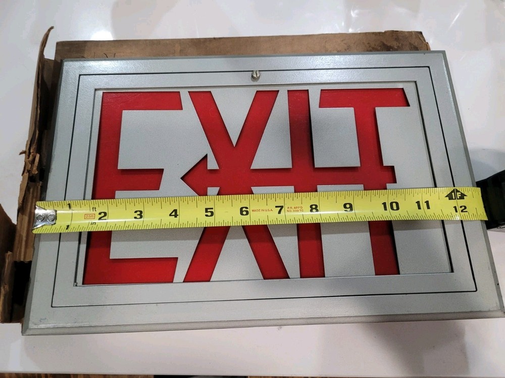 NOS 2 Vintage Exit Signs