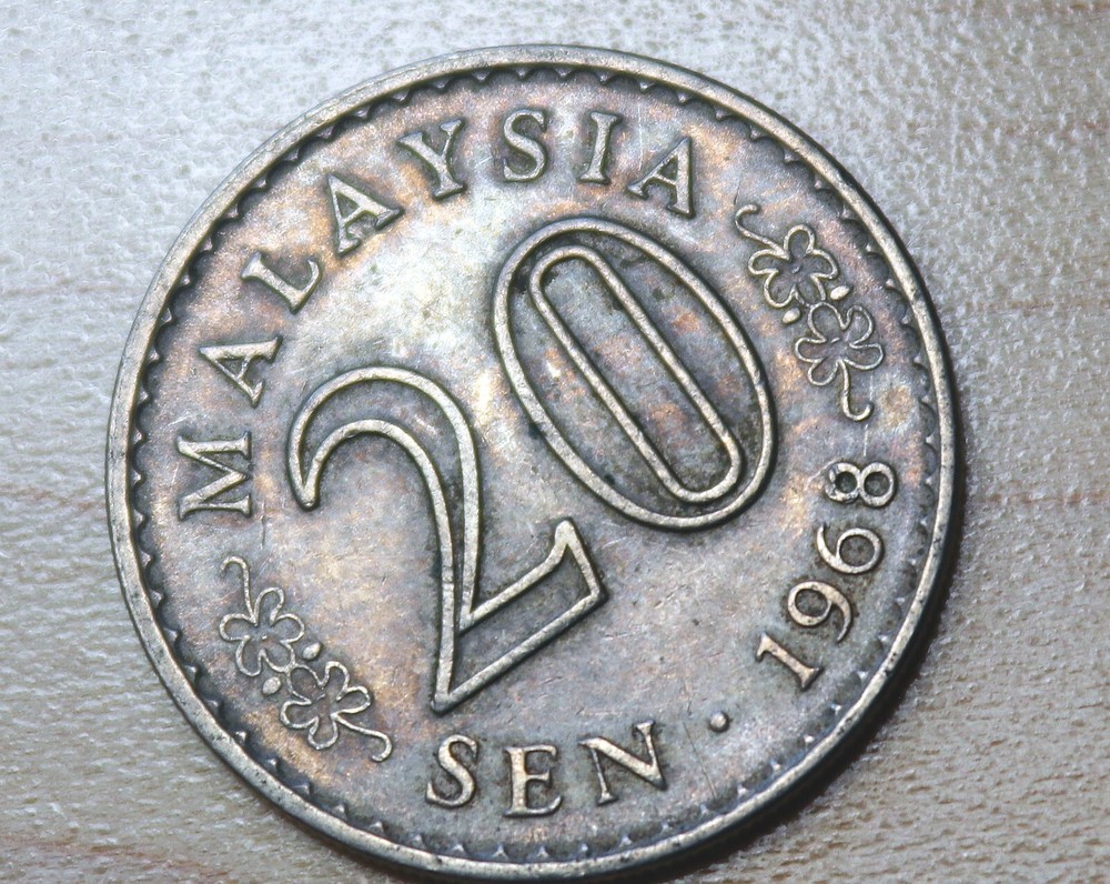1968 Malaysia 20 Sen