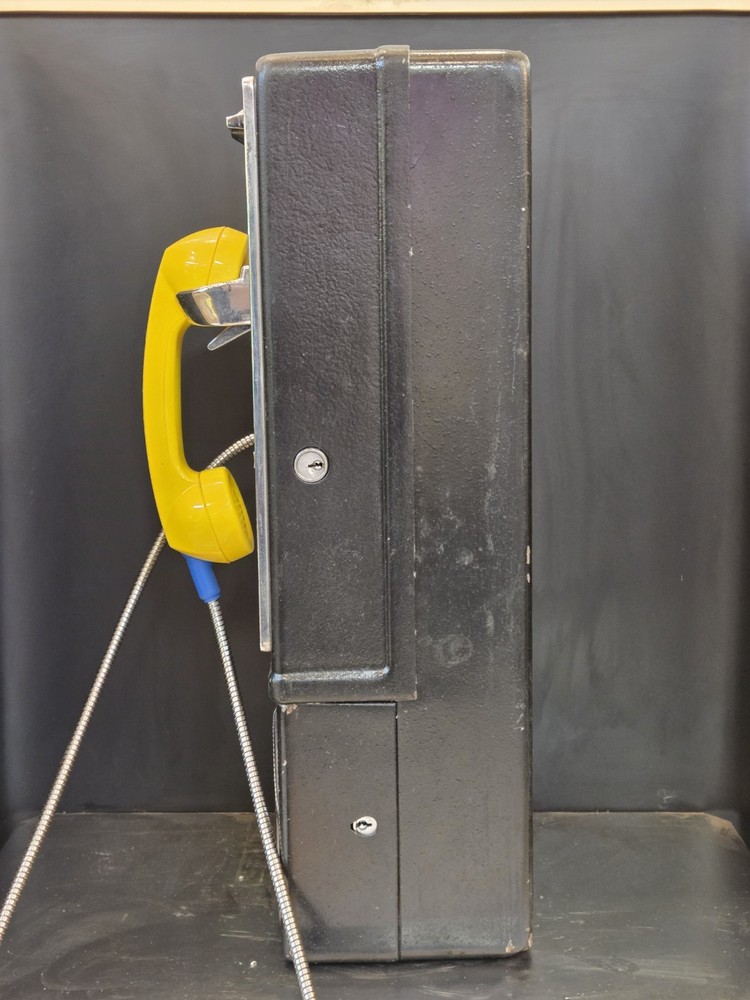 Vintage 1998 payphone And Booth