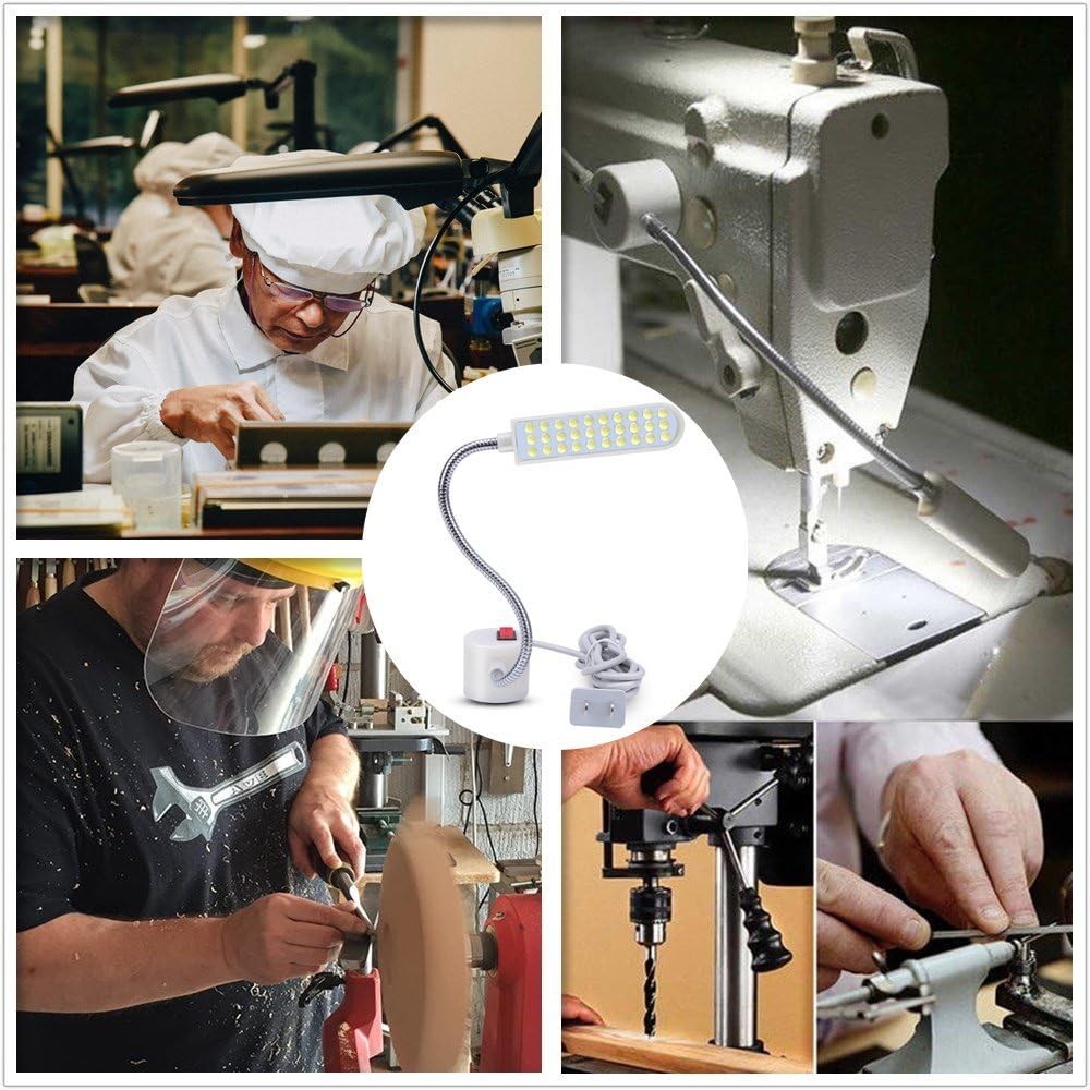 36LED Sewing Machine Work Light with Gooseneck & Magnetic Base US