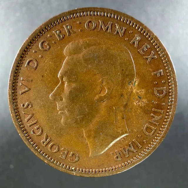 1940 Great Britain Half Penny George VI Bold Design