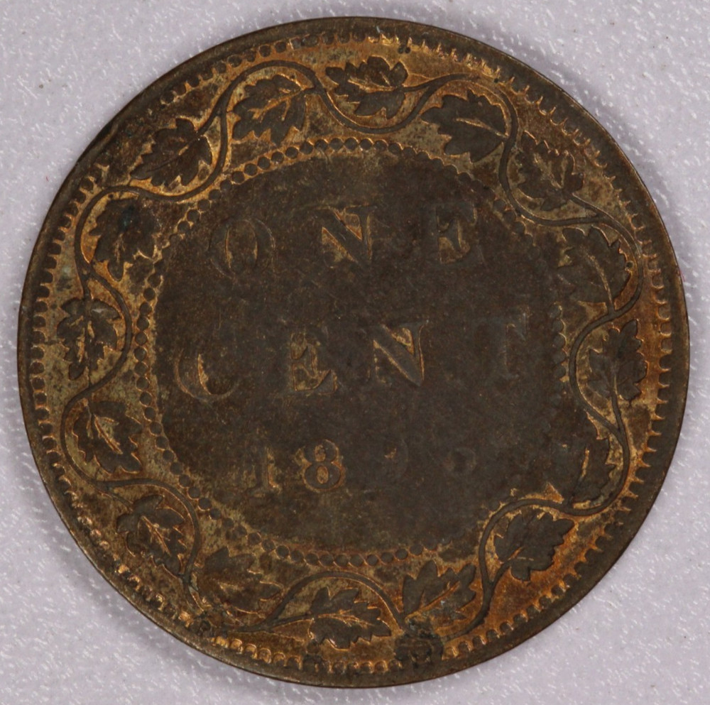 1895 Canada Large Cent Victoria-AU Luster