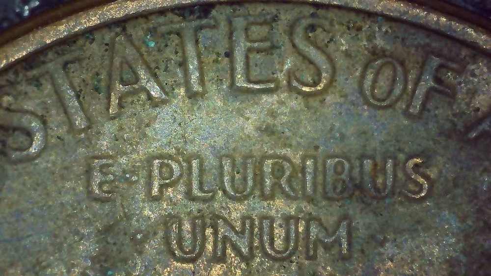 1979 D Lincoln Penny error collar break