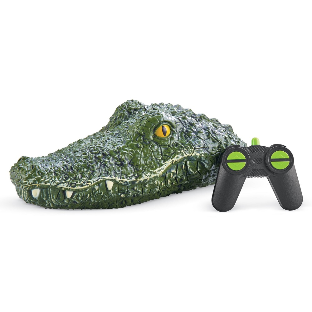 Remote Controlled Alligator Crocodile Head Decoy  Realistic Swimming