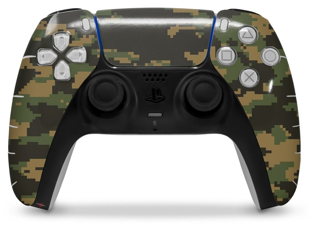 Skin Sony PS5 Controller WraptorCamo Digital Camo Timber
