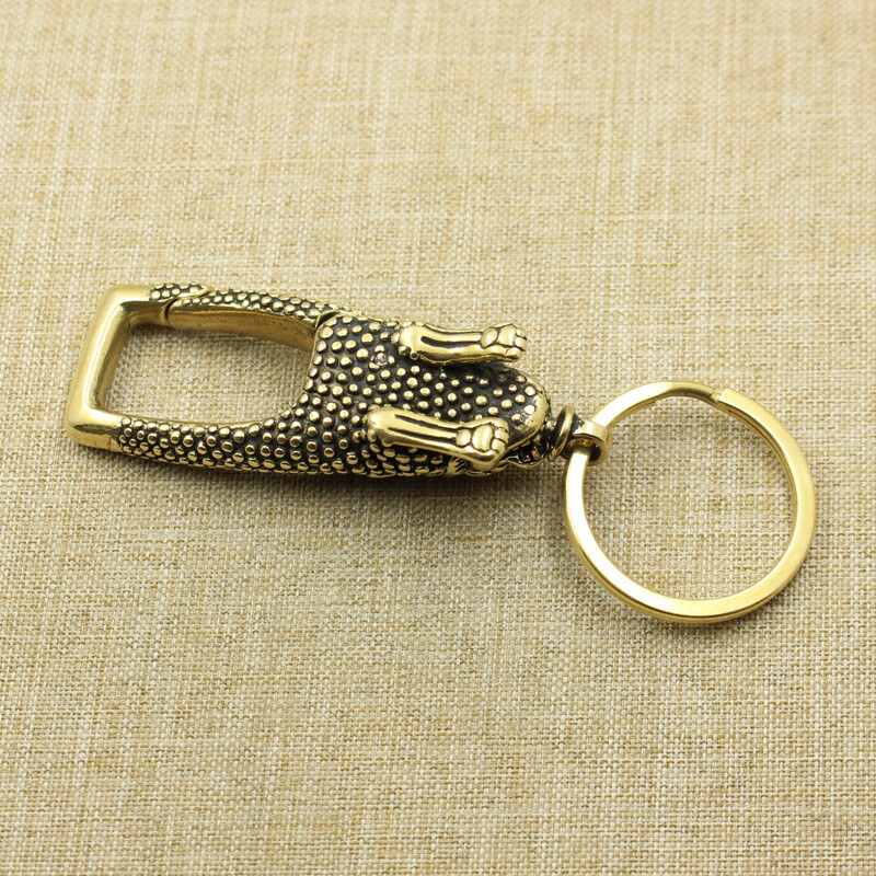 Solid Brass Keychains Keyrings Pants Clip Bag Wallet Hook Key Chain Holder