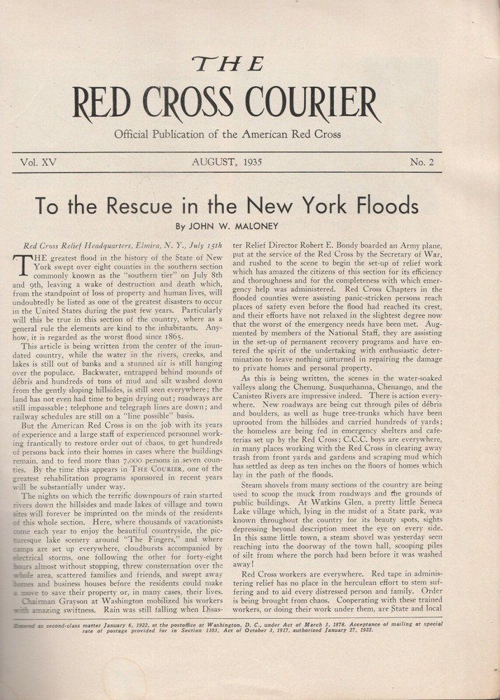 THE RED CROSS COURIER, AUGUST 1935