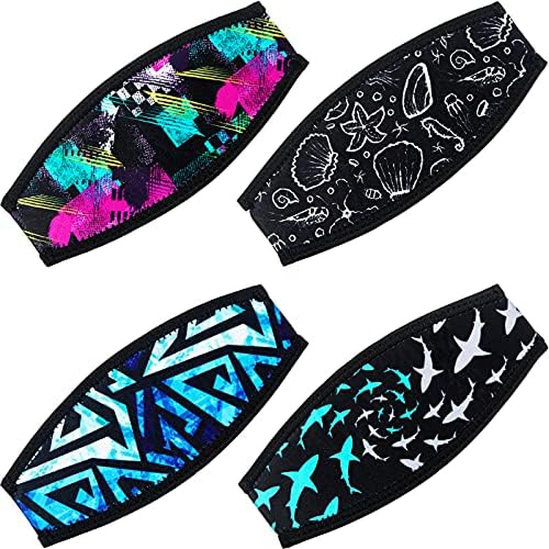 Diving Mask Strap Cover Neoprene 4 Pack