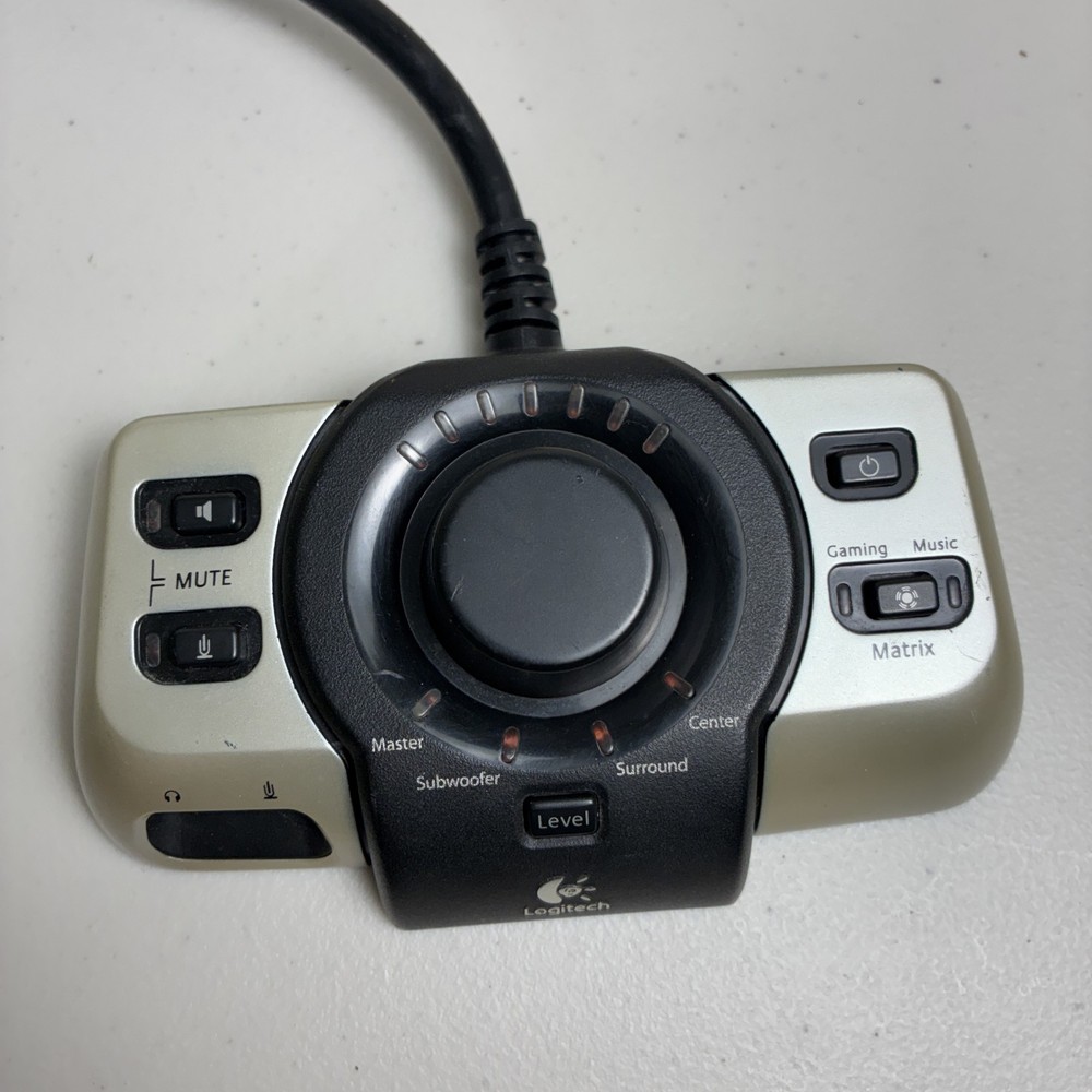 Logitech G51 Volume Controller Sound Wired Remote Pod Control Unit Only OEM 1B