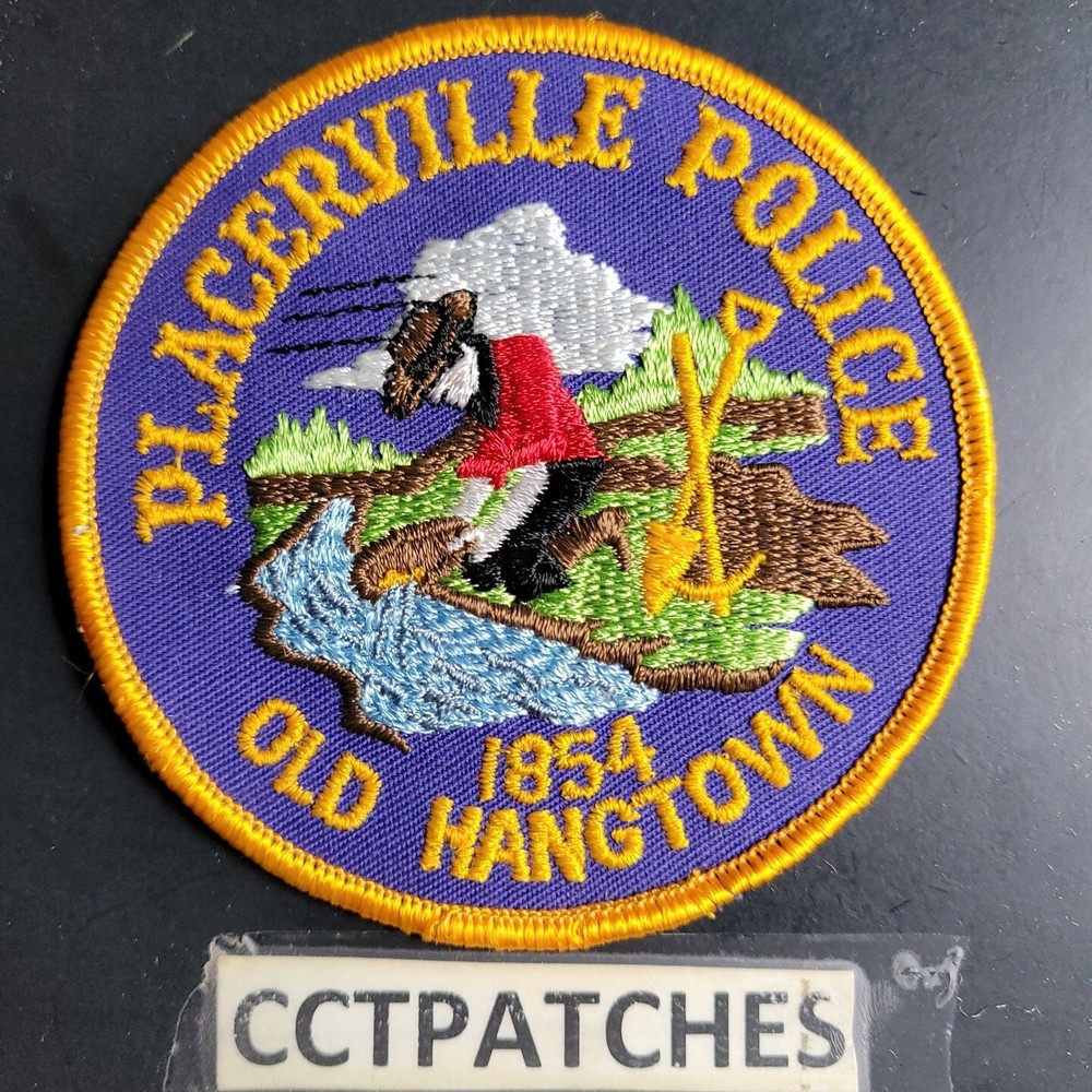 PLACERVILLE, CALIFORNIA POLICE SHOULDER PATCH CA