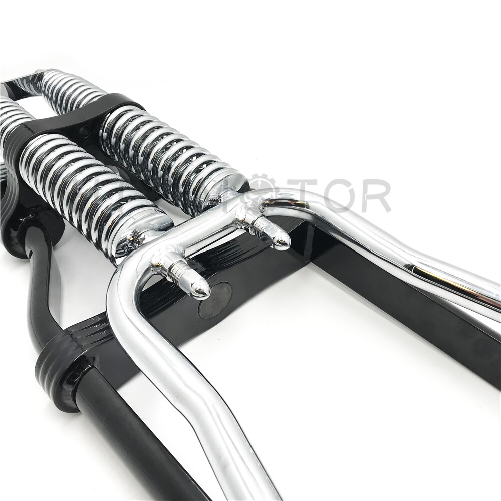 20" 2 Under Chrome bLACK Springer Front End With Axle Kit For Harley Chopper Bob