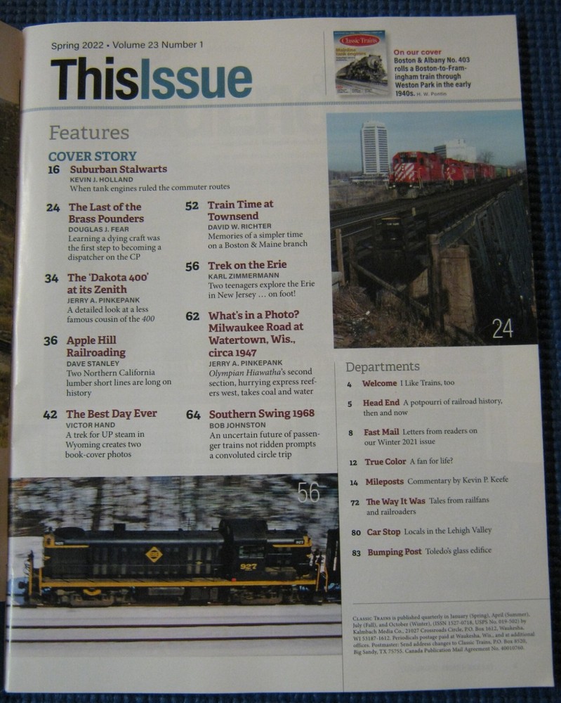 Classic Trains Magazine Spring 2022