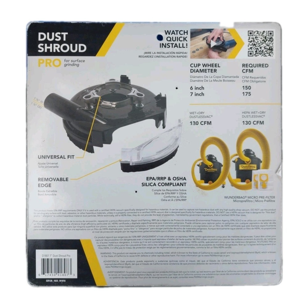Universal Dust Grinding Shroud Pro 7-9"