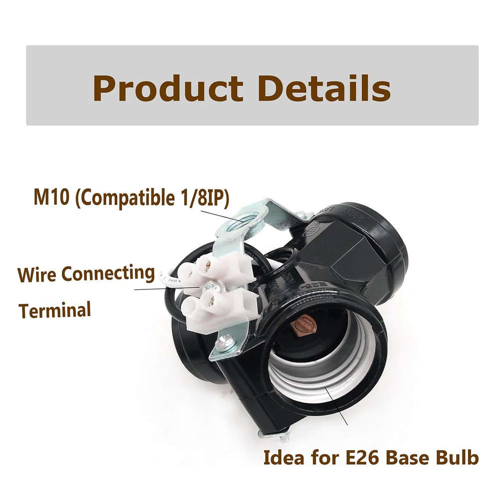 Medium Base 3 Light Cluster Socket, Phenolic Multi-Cluster Incandescent Lamph...