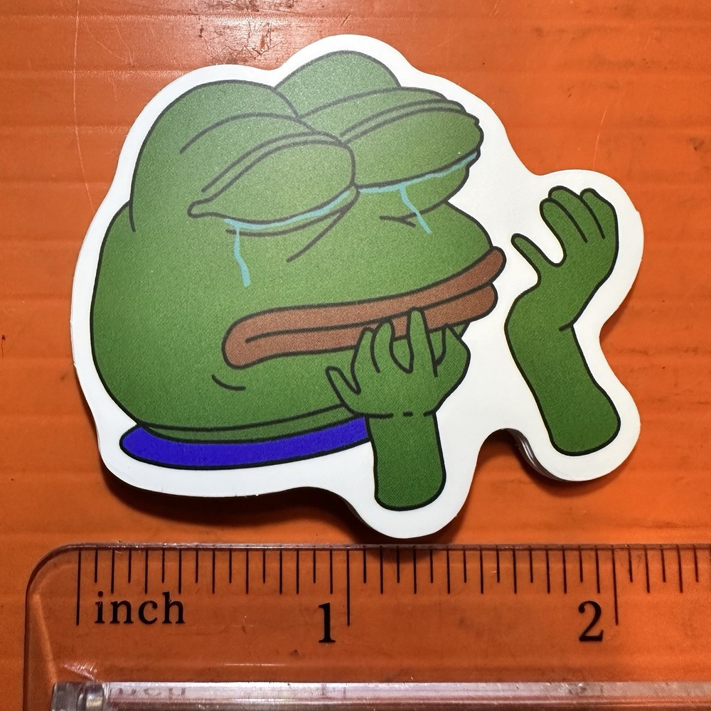 Crying Pepe the Frog Sticker