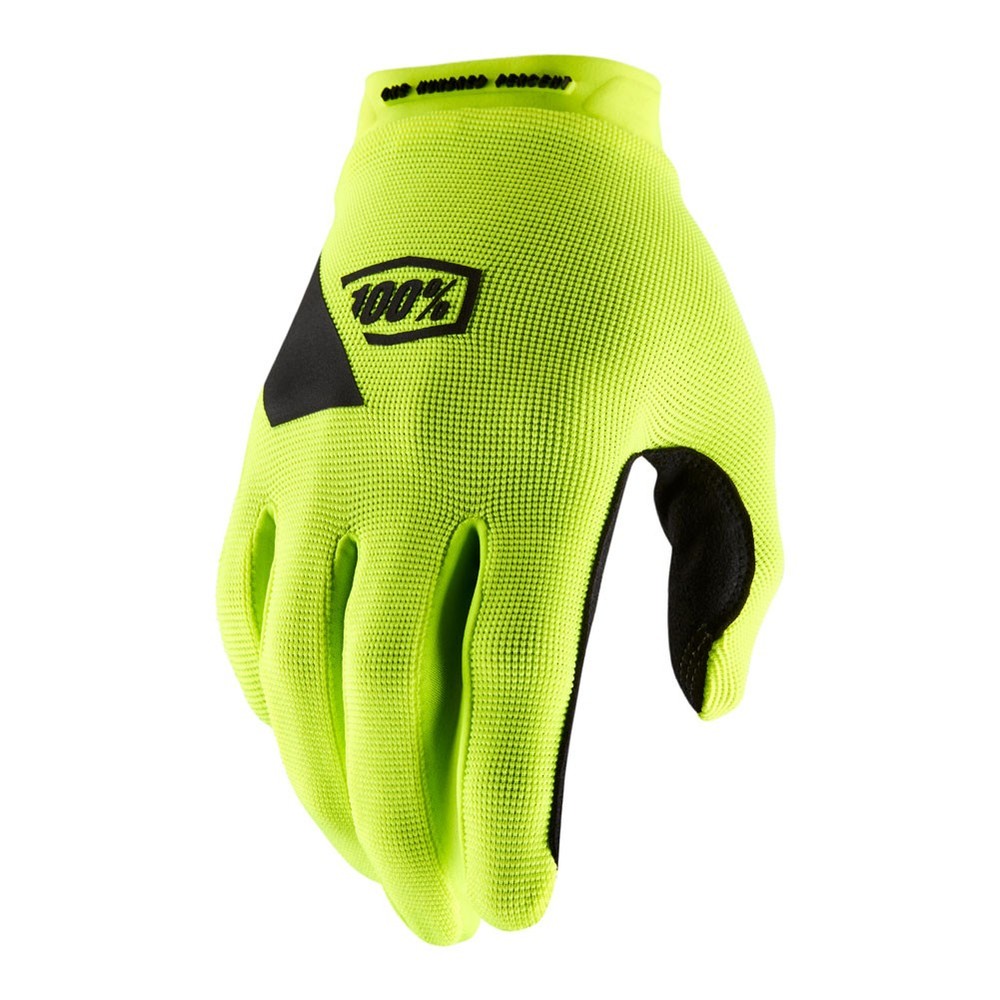 100% Ridecamp Gloves Medium Flo Yellow