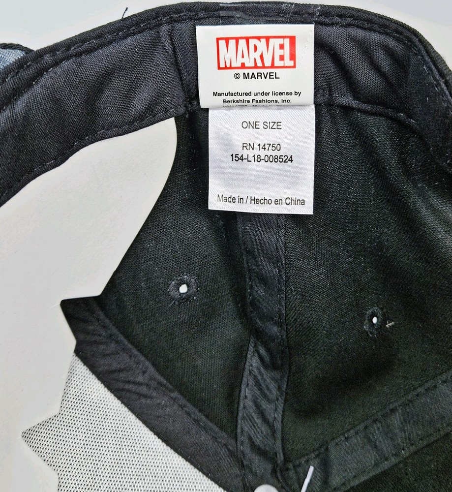 Marvel Comics BLACK PANTHER Hat Snapback Cap Geometric Bill Underside Sup NEW