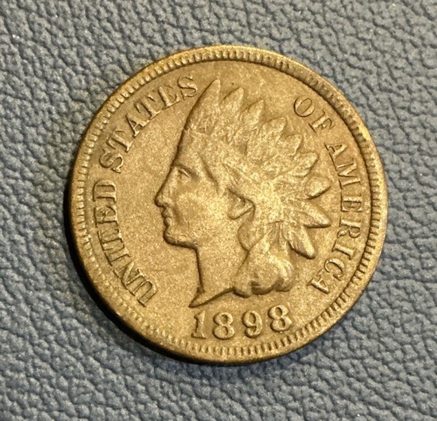 1898 Indian Head Cent - Vintage Copper Cent