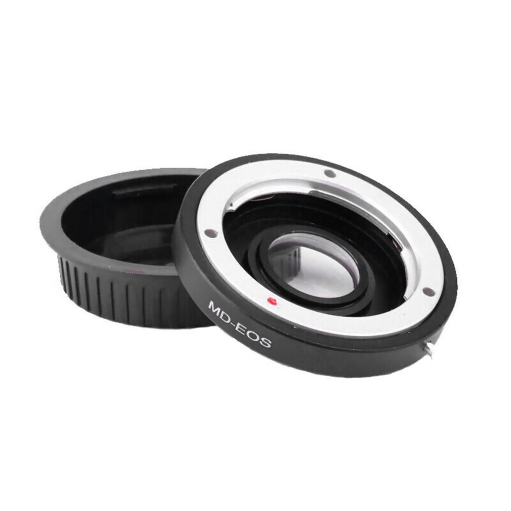 MD-EOS Camera Mount Adapter+Cap For Minolta MD MC Lens to For Canon EOS EF
