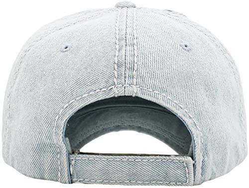 KBV-Basic LDM Vintage Washed Distressed Cotton Dad Hat Baseball Cap Adjustable