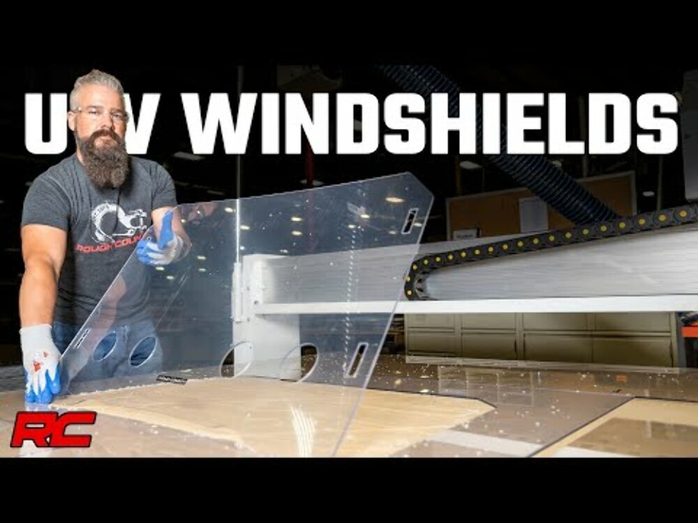 Rough Country Full Windshield Scratch Resistant for John Deere Gator 12-22