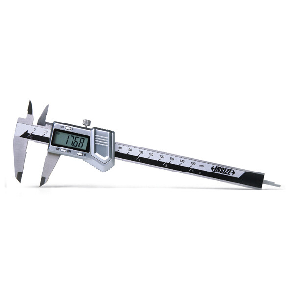 Insize Electronic Digital Caliper, 0-6"/0-150mm (1114-150A)