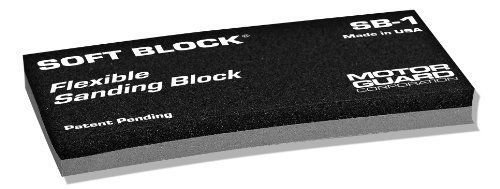 Motor Guard SB-1 Sanding Block, Soft-Block, Flexible, Double Density