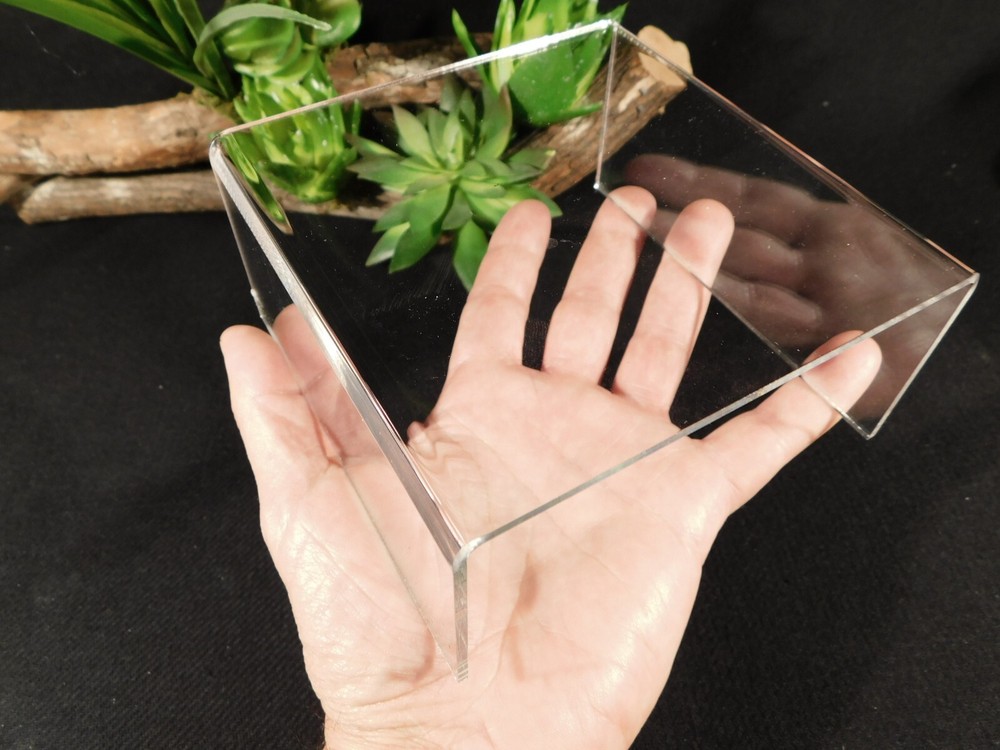 Display Stand Riser Type Short Clear Lucite Large Size