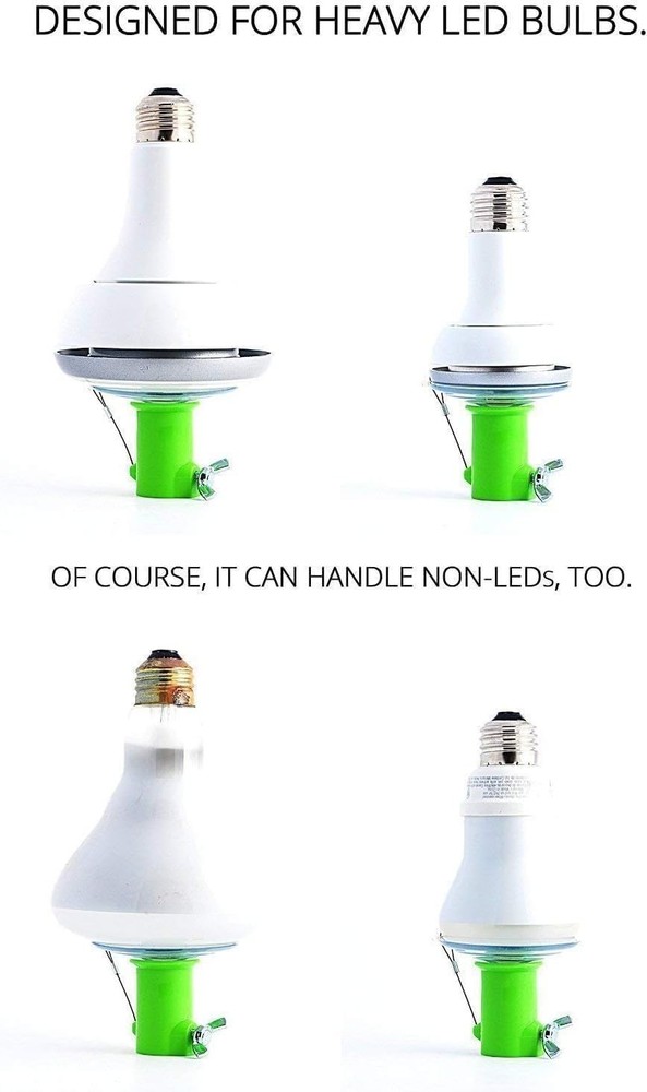 Best Bulb Changer Green, No Pole, Large Suction