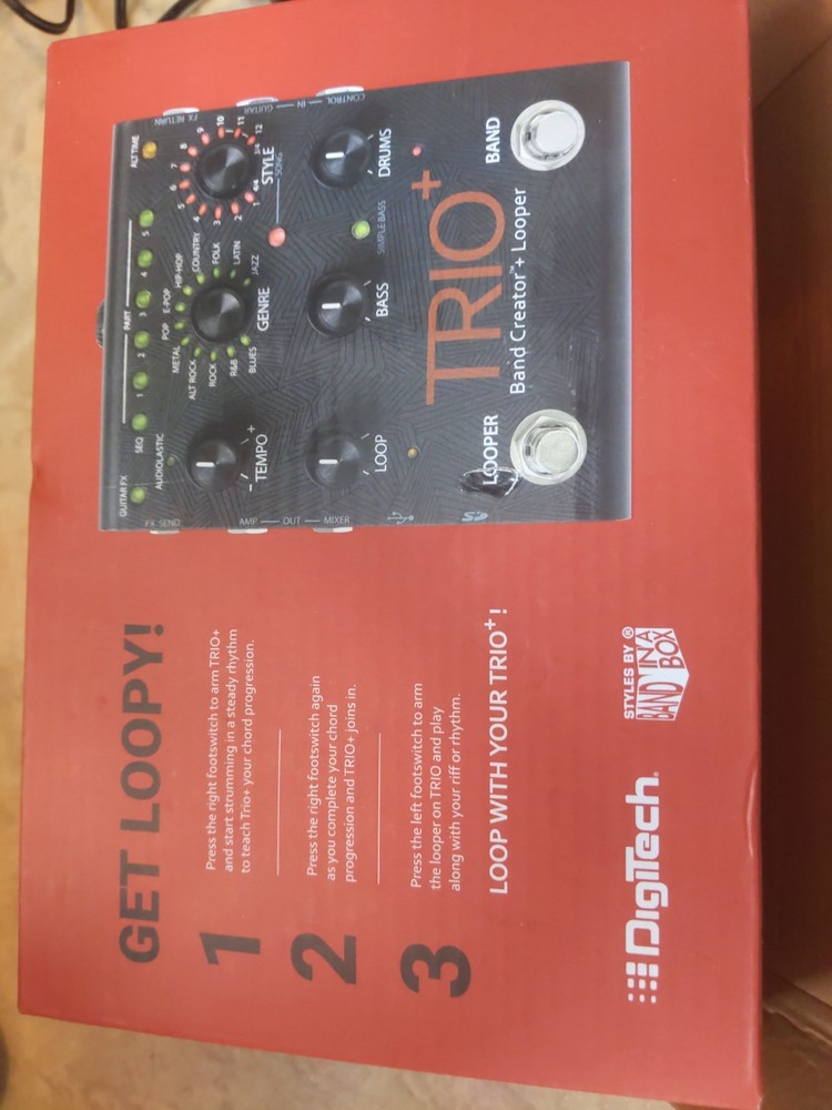 DigiTech TRIOPLUSV04 Trio Looper Footswitch Display Band Creator