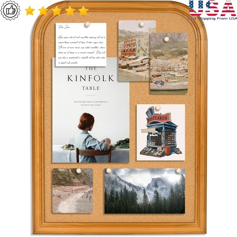 Multi-Functional Cork Board Wall Organizer Home Office Memo Display Decor New