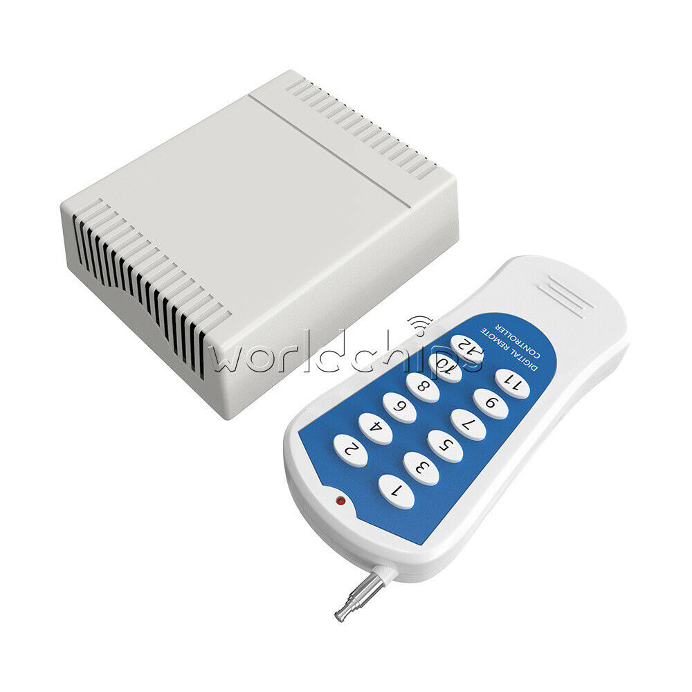 12v 12CH relay wireless RF Remote Control Switch Transmitter + Receiver