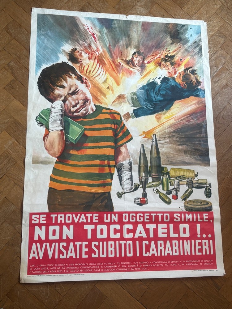 War Reclamation-Manifesto 1950s Exposive Devices-Don't Touch Them
