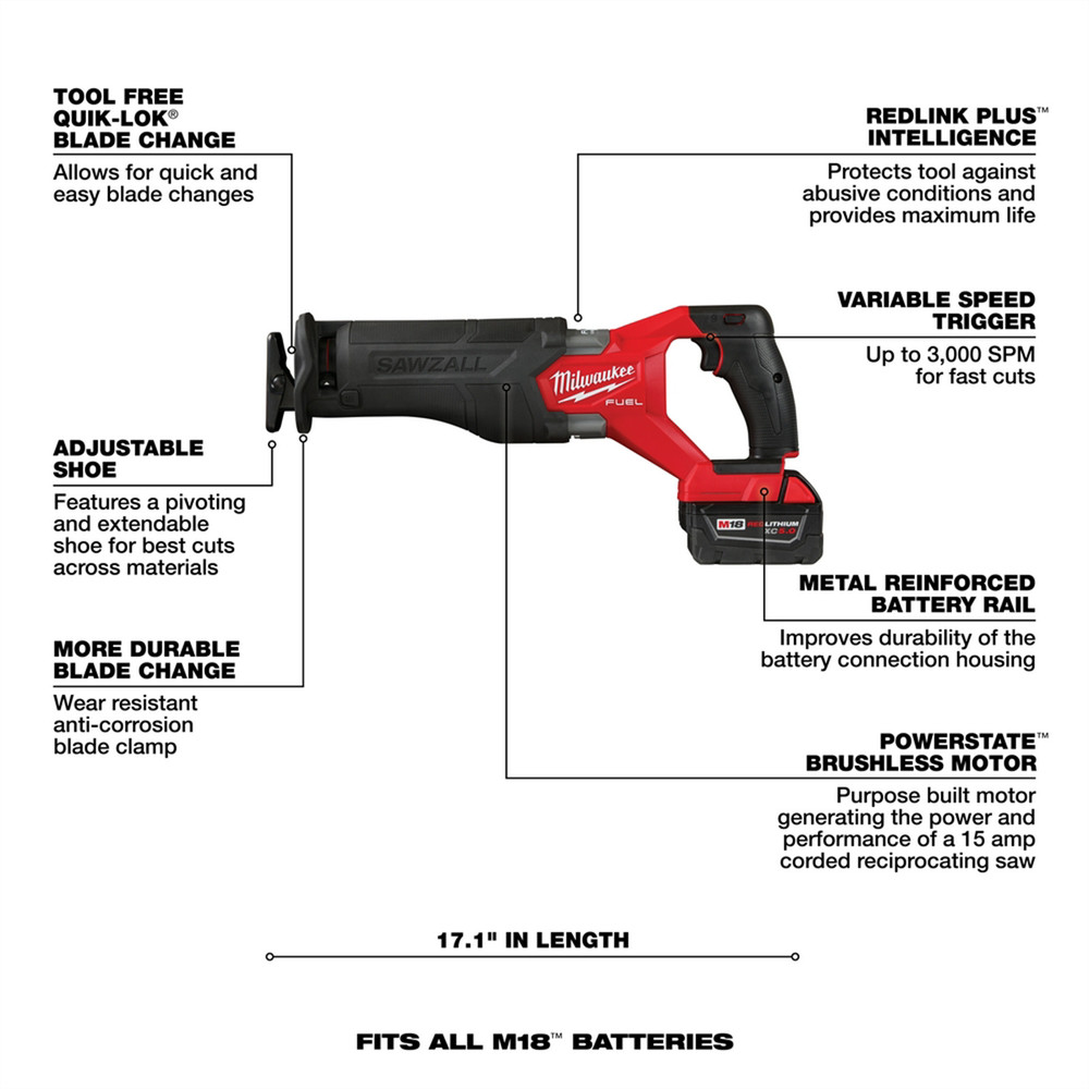 Milwaukee Tool M18 FUEL 5-Tool Combo Kit