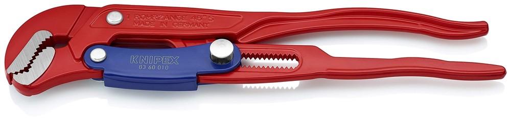 KNIPEX Tools Swedish Pattern Pipe Wrench S-Shape Fast Adjust 8360010