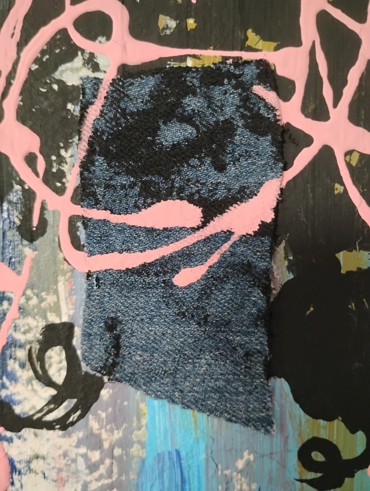 Mixed Media Collage On Canvas