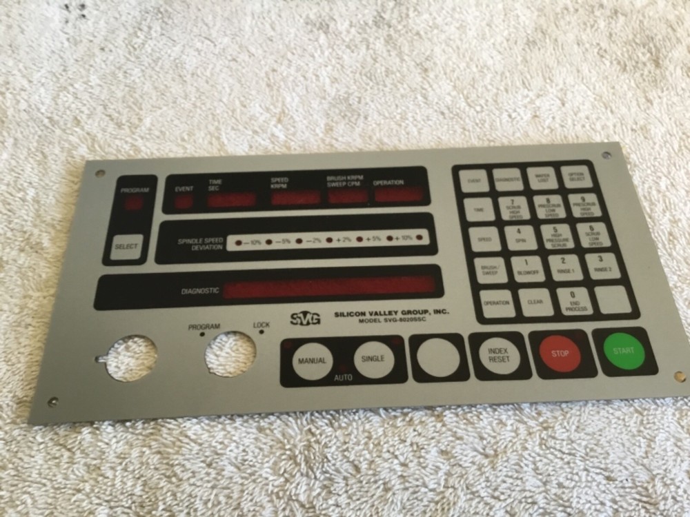 Silicon Valley Group TOWER DISPLAY ALPHA-NUMERIC SVG-8020SSC wafer scrubber