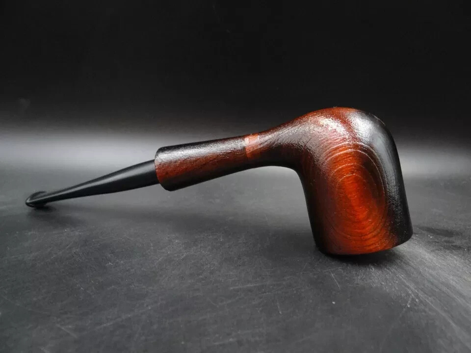 TURKIEWICZ COPPER STAINED CHERRYWOOD HAND MADE BEAUTIFUL BRANDY PIPE