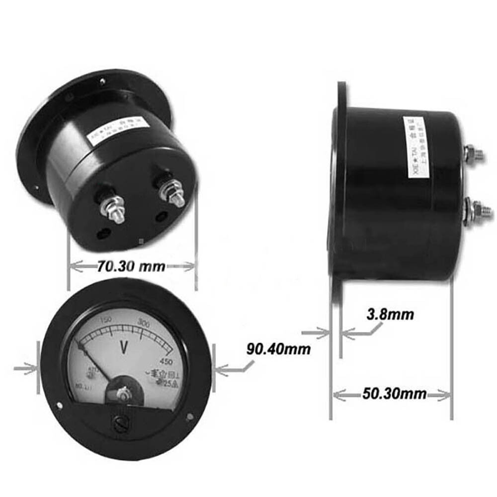 DC 0~100A Analog AMP Current Pointer Needle Panel Meter Ammeter & Shunt USA